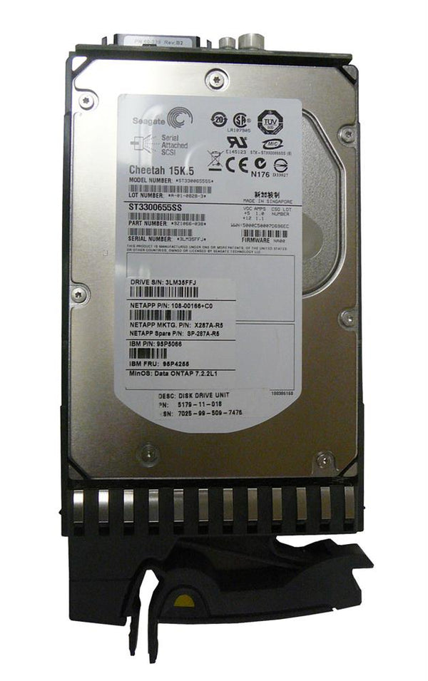 X287A-R5 - NetApp Enterprise 300GB FC 4Gb 15K 3.5" LFF HDD