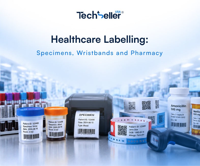 Healthcare Labelling: Specimens, Wristbands and Pharmacy