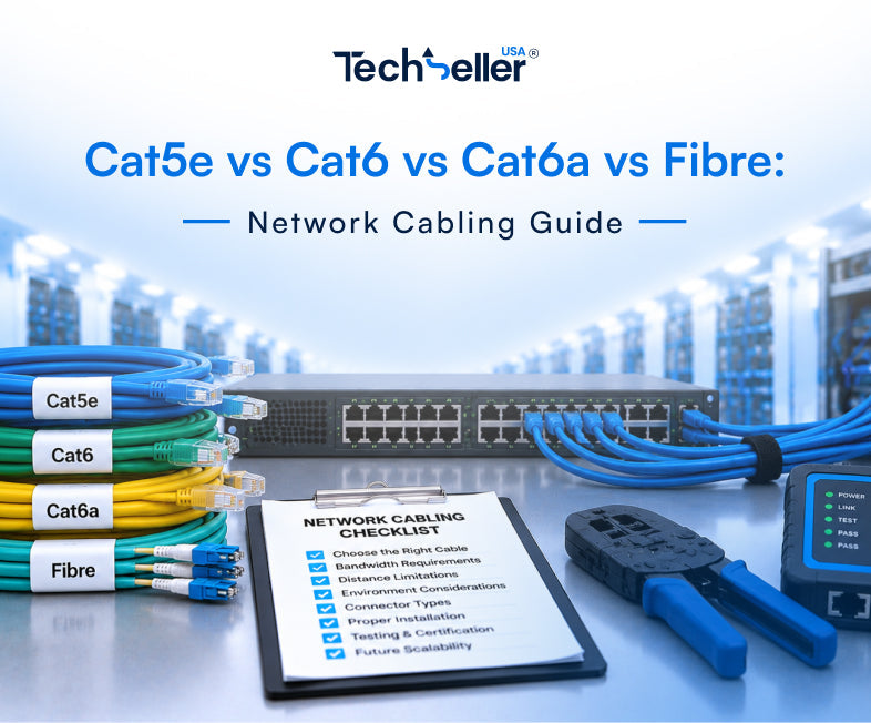 Cat5e vs Cat6 vs Cat6a vs Fibre: Network Cabling Guide
