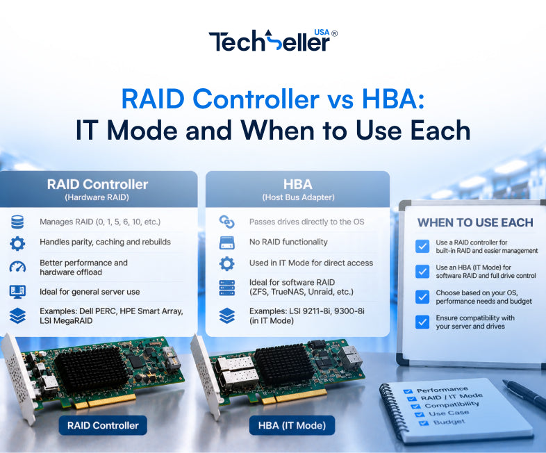 RAID Controller vs HBA: IT Mode and When to Use Each
