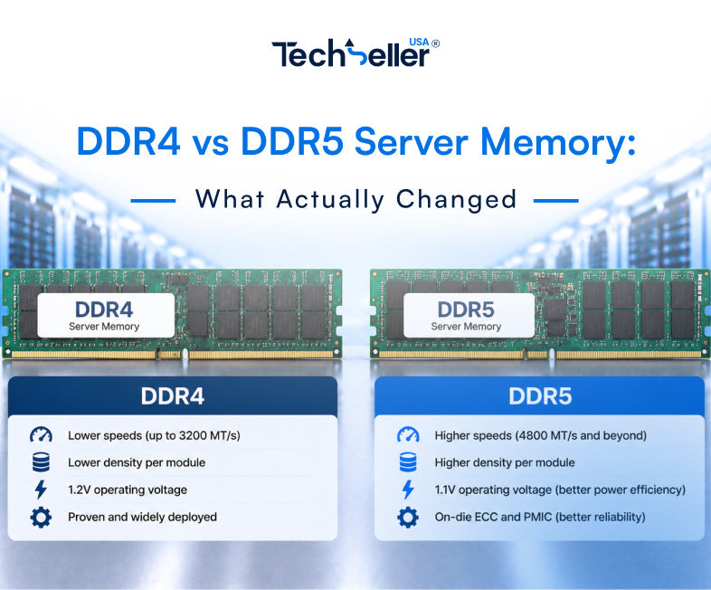 DDR4 vs DDR5 Server Memory: What Actually Changed