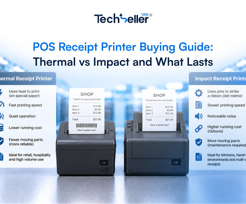 POS Receipt Printer Buying Guide: Thermal vs Impact and What Lasts