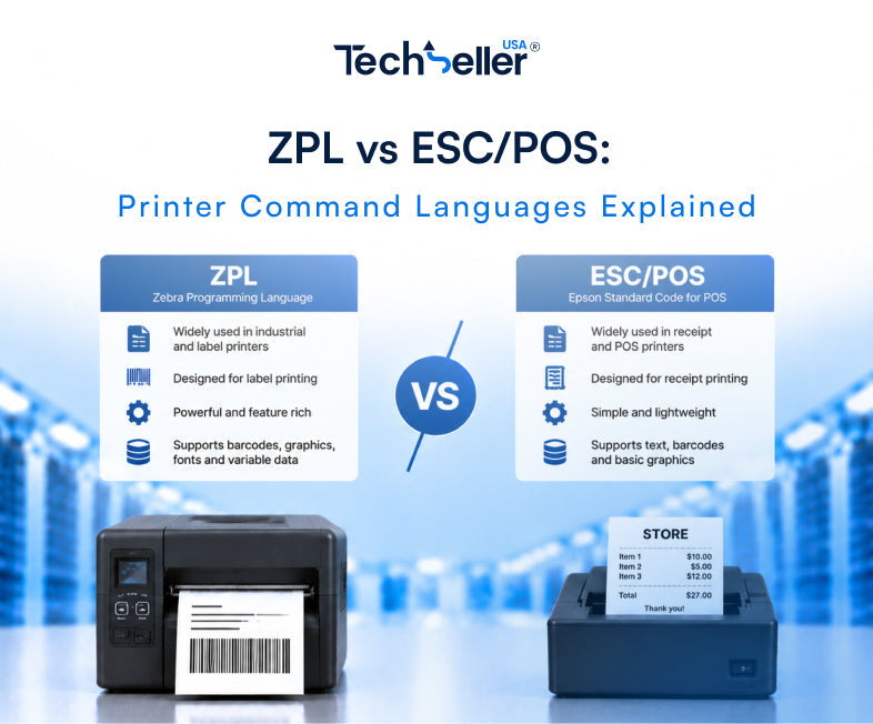 ZPL vs ESC/POS: Printer Command Languages Explained