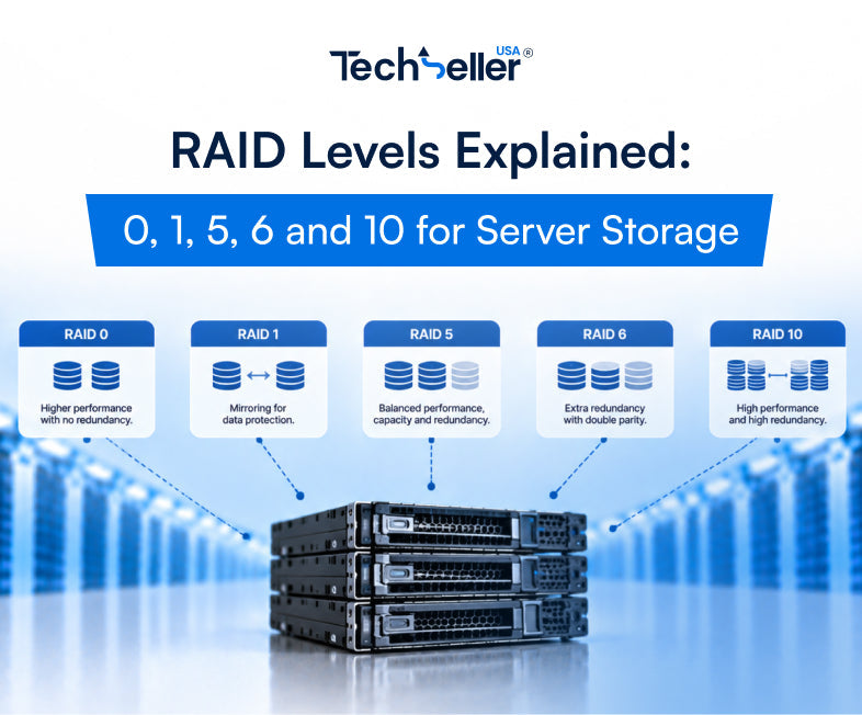 RAID Levels Explained: 0, 1, 5, 6 and 10 for Server Storage