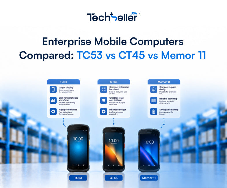 Enterprise Mobile Computers Compared: TC53 vs CT45 vs Memor 11