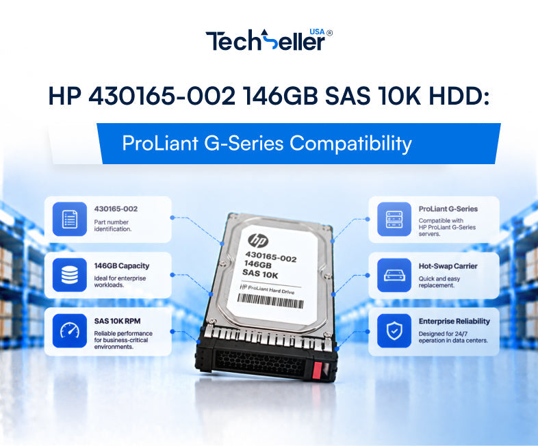 HP 430165-002 146GB SAS 10K HDD: ProLiant G-Series Compatibility