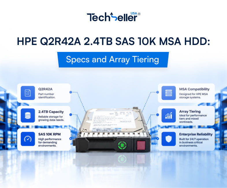 HPE Q2R42A 2.4TB SAS 10K MSA HDD: Specs and Array Tiering