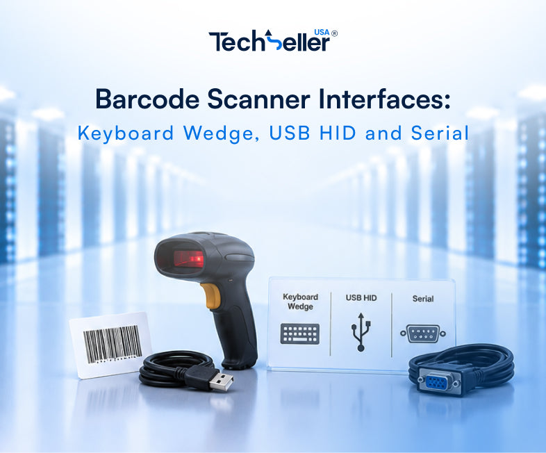 Barcode Scanner Interfaces: Keyboard Wedge, USB HID and Serial