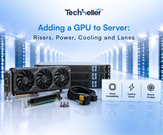Adding a GPU to a Server: Risers, Power, Cooling and Lanes