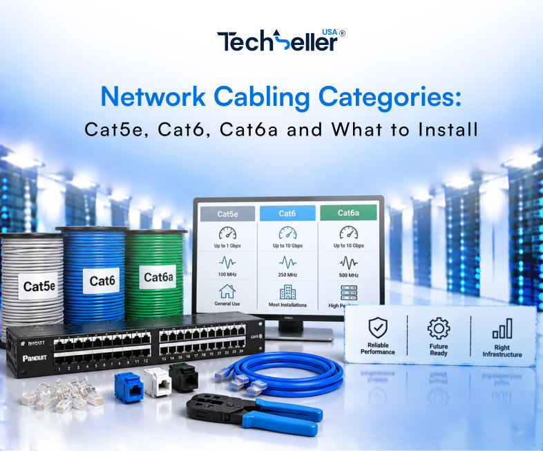 Network Cabling Categories: Cat5e, Cat6, Cat6a and What to Install