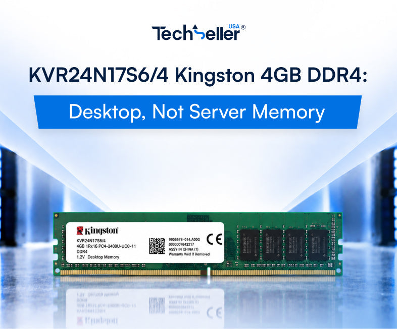 KVR24N17S6/4 Kingston 4GB DDR4: Desktop, Not Server Memory