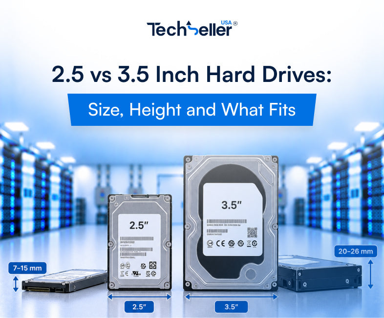 2.5 vs 3.5 Inch Hard Drives: Size, Height and What Fits