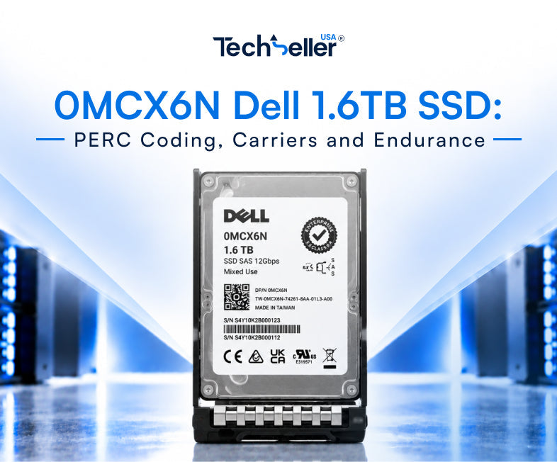 0MCX6N Dell 1.6TB SSD: PERC Coding, Carriers and Endurance