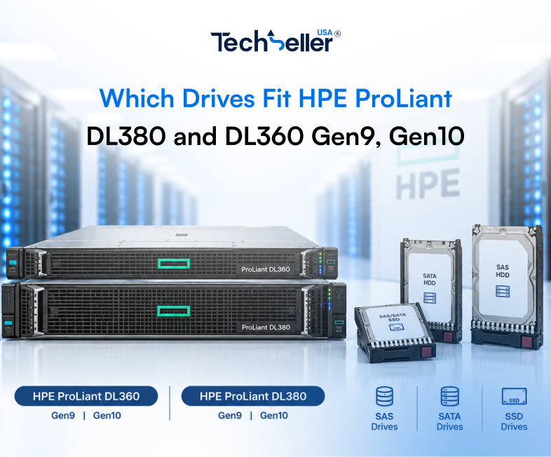 Which Drives Fit HPE ProLiant DL380 and DL360 Gen9, Gen10