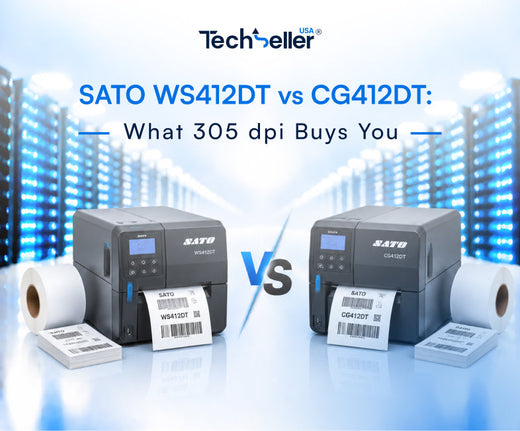 SATO WS412DT vs CG412DT: What 305 dpi Buys You