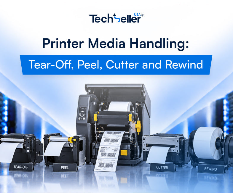 Printer Media Handling: Tear-Off, Peel, Cutter and Rewind