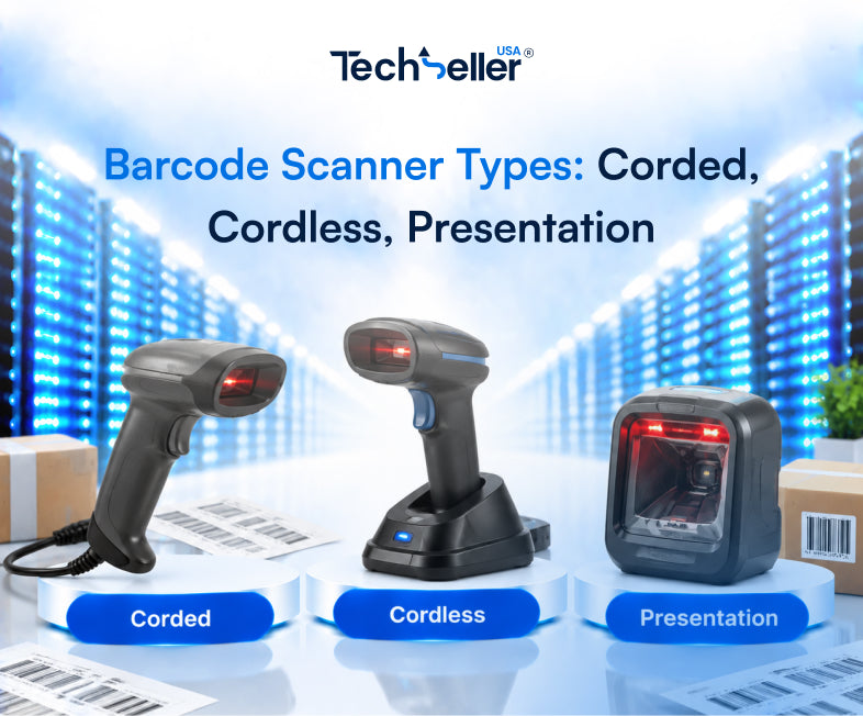 Barcode Scanner Types: Corded, Cordless, Presentation