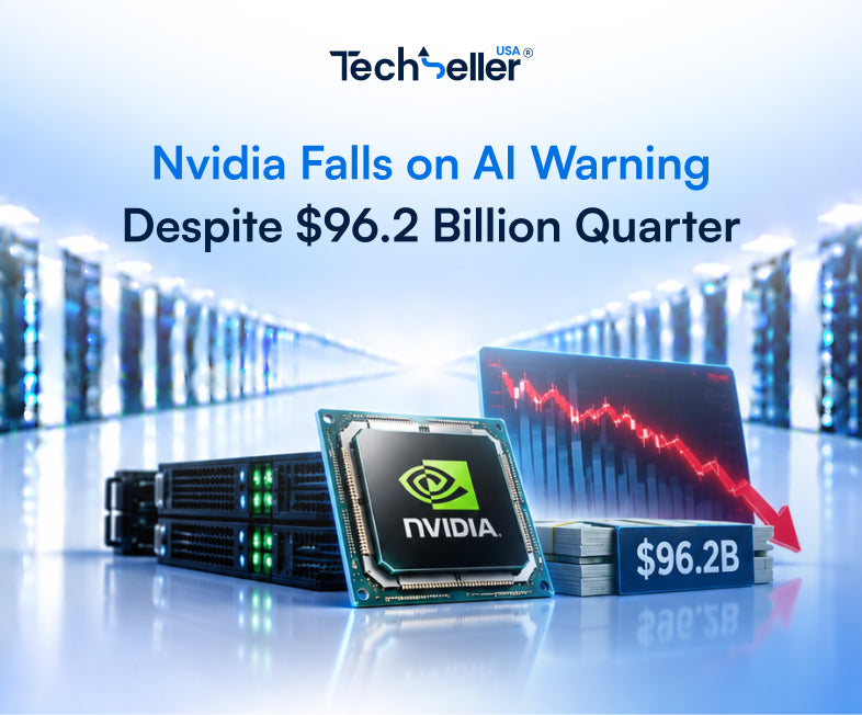 Nvidia Falls on AI Warning Despite $96.2 Billion Quarter