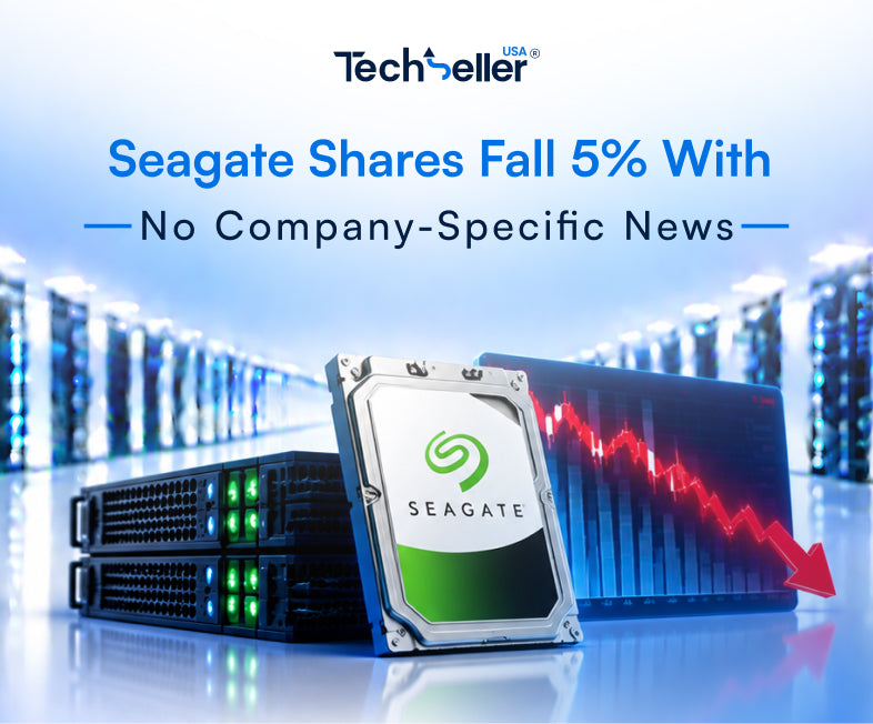 Seagate Shares Fall 5% With No Company-Specific News