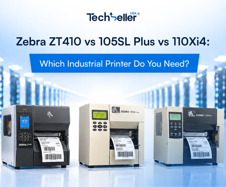 Zebra ZT410, 105SL Plus and 110Xi4 industrial label printers compared