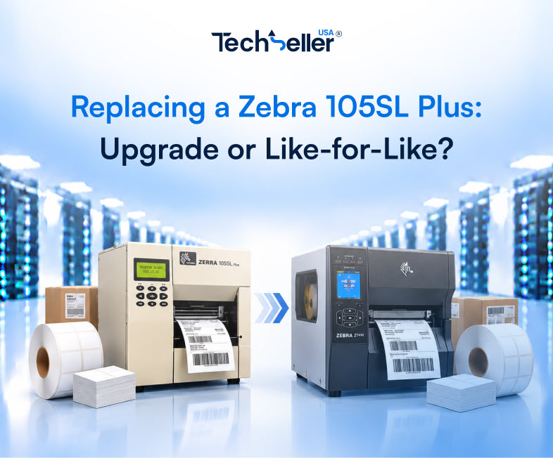 Replacing a Zebra 105SL Plus industrial label printer