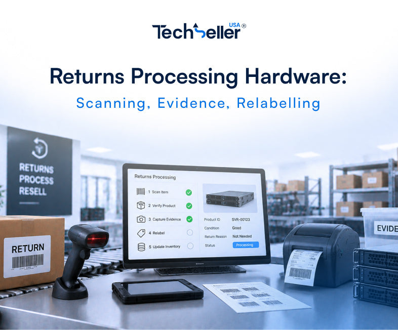 Returns Processing Hardware: Scanning, Evidence, Relabelling