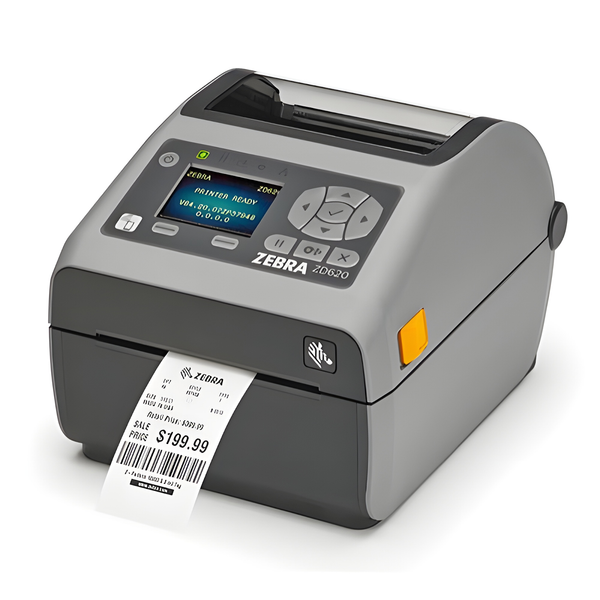 ZD62142-T01F00EZ - Zebra ZD620t 4-Inch 203dpi Thermal Transfer USB / Ethernet / Serial Desktop Label Printer