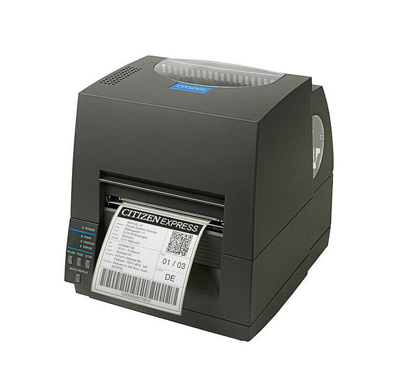 CL-S631II-EPUBK-P - Citizen CL-S631II 4.1-Inch 300dpi Thermal Transfer / Direct Thermal USB / Serial / Ethernet Desktop Label Printer