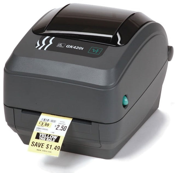 GK42-100110-000 - Zebra GK420t 4-Inch 203dpi Thermal Transfer Desktop Label Printer