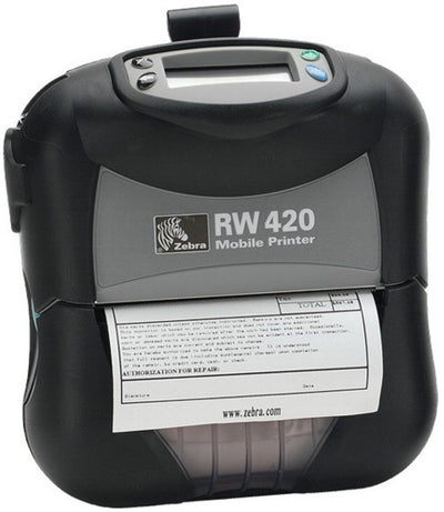R4D-0UBA000N-00 - Zebra RW420 4-Inch USB / Serial / Bluetooth Mobile Thermal Label Printer