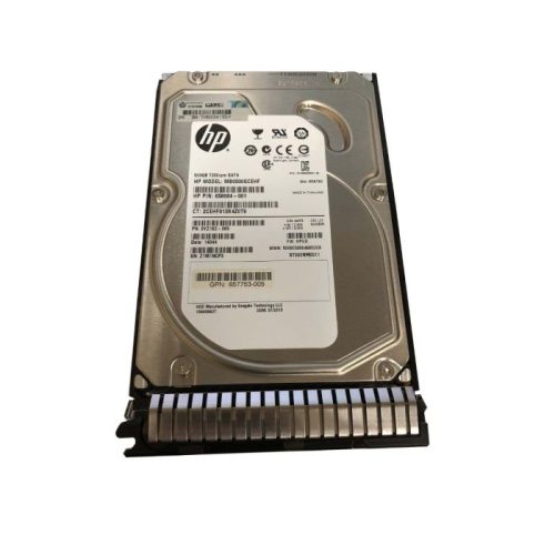 658103-001 – HP 500GB SATA 6Gb/s MidLine 7200RPM 3.5-inch Internal Hard Drive with Smart Carrier