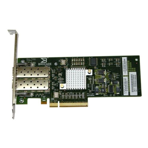 80-1002226-02 – Brocade Dual-Ports SFP+ Fiber Channel 8Gb/s PCI-Express x8 Host Bus Adapter (HBA)