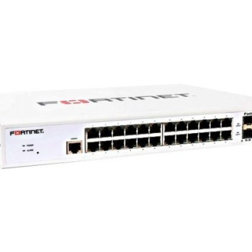 FS-124E – Fortinet FortiSwitch 100 Series 12 x RJ-45 Ports PoE+ 1000Base-T + 12 x RJ-45 Ports 1000Base-T + 4 x SFP Ports 1U Rack-mountable Layer 2 Managed Gigabit Ethernet Network Switch