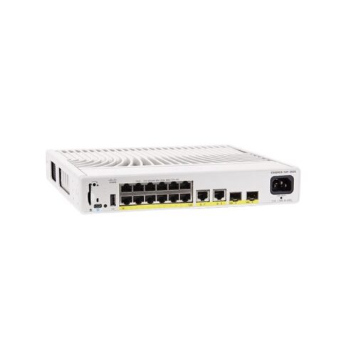 C9200CX-12P-2X2G-E – Cisco Catalyst 9200CX 1GbE 12-Ports RJ-45,10GbE Dual Ports SFP+ and 1GbE Dual Port RJ-45 Network Switch